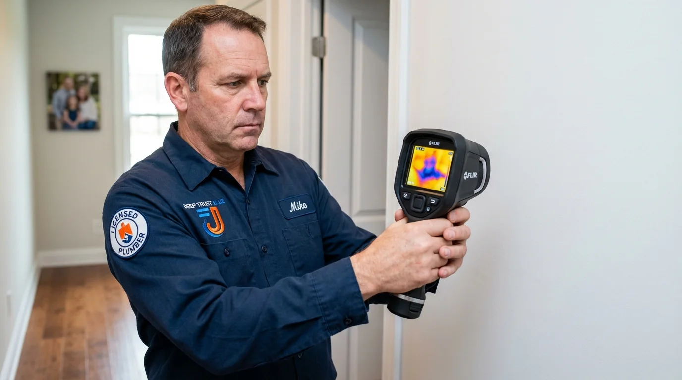 Thermal imaging leak detection by Johns Plumbing LLC in Manistique